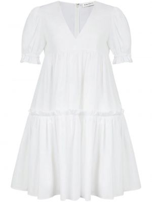 Obleka z v-izrezom Nina Ricci bela