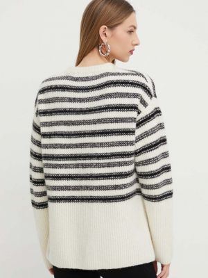 Gyapjú pulóver Custommade bézs
