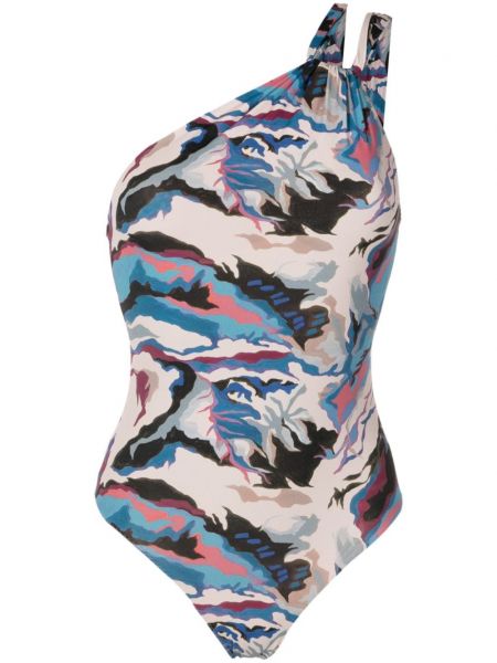 Maillot de bain asymétrique Clube Bossa bleu