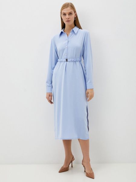 Голубое платье-рубашка Villagi