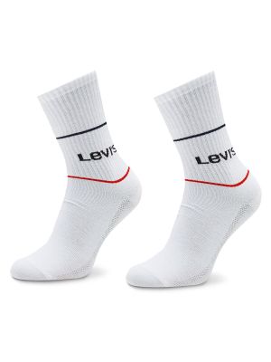 Ψηλές κάλτσες Levi's λευκό