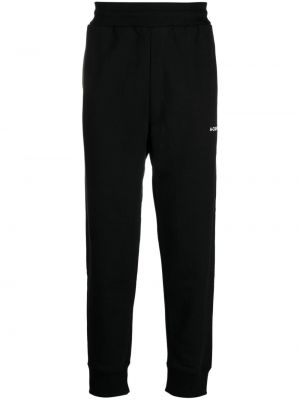 Pantaloni sport cu broderie A-cold-wall* negru