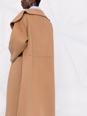 Vlněný kabát Totême hnědý