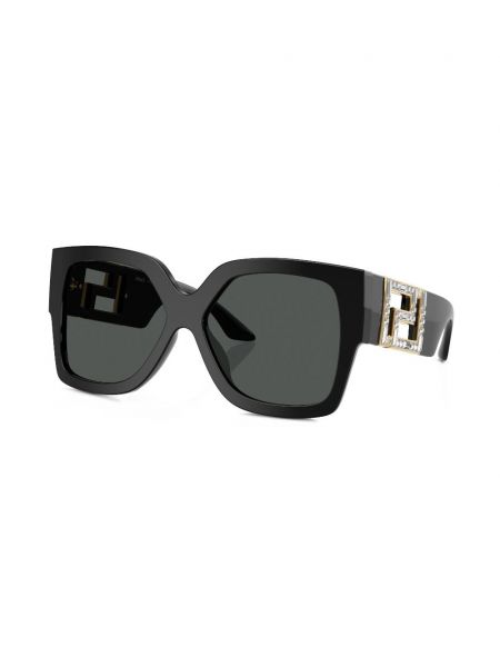 Okulary przeciwsłoneczne oversize Versace Eyewear czarne