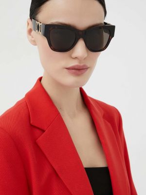 Слънчеви очила Versace кафяво