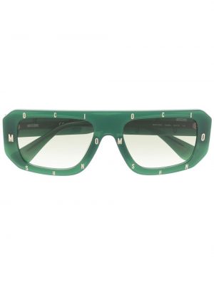 Слънчеви очила с принт Moschino Eyewear зелено