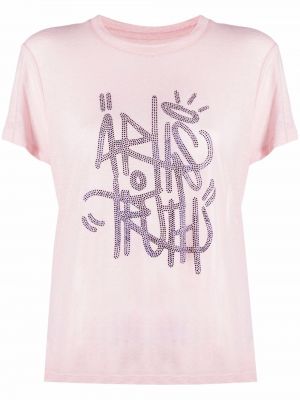 Camiseta con estampado Zadig&voltaire rosa