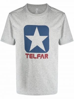 Camiseta con estampado Telfar gris