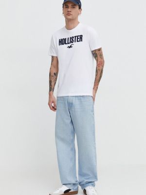 Pamučna majica Hollister Co. bijela