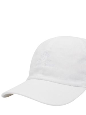Gorra de lino Loro Piana blanco