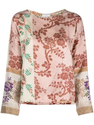 Trykt floral silke bluse Pierre-louis Mascia