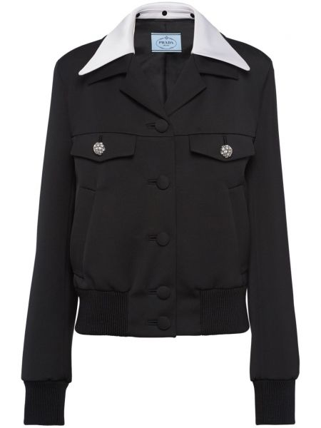 Veste longue en laine Prada