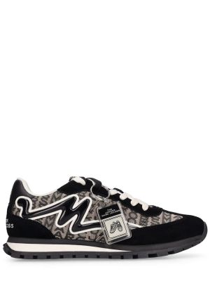 Sneakersy bawełniane Marc Jacobs czarne