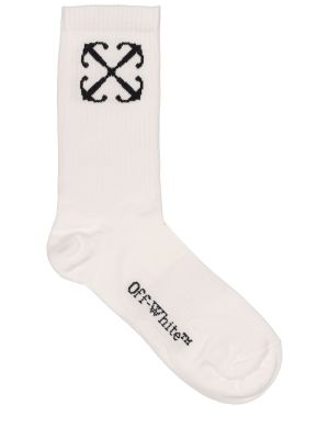 Pamučne čarape Off-white bijela