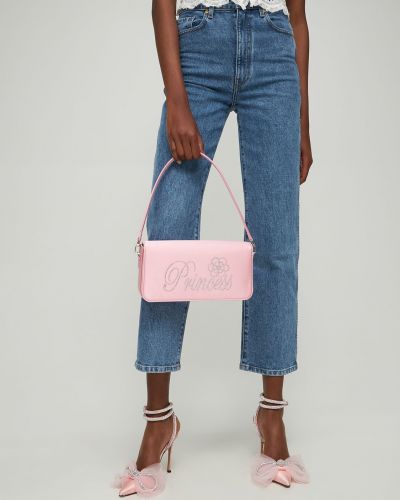 Сатенени чанта за ръка Mach & Mach розово