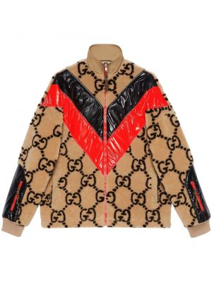 Jersey volnena jakna z zadrgo Gucci