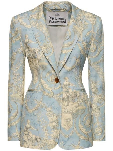 Giacca in tessuto jacquard Vivienne Westwood blu