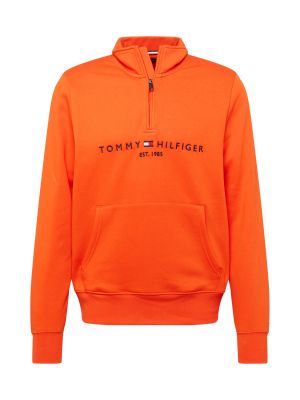 TOMMY HILFIGER Bluză de molton  bleumarin / portocaliu închis / roșu / alb