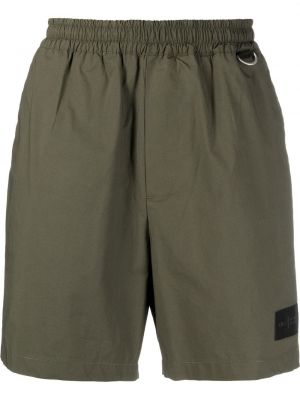 Jersey bomull militær shorts Low Brand grønn