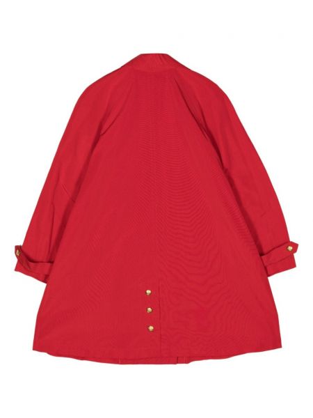 Hedvábný kabát Chanel Pre-owned červený