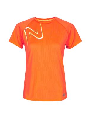 Tričko s krátkými rukávy New Balance oranžové