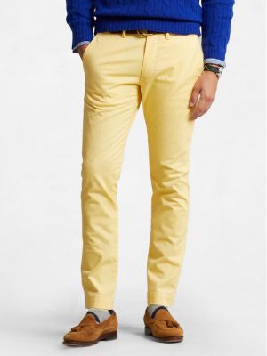 Παντελόνι chino Polo Ralph Lauren κίτρινο