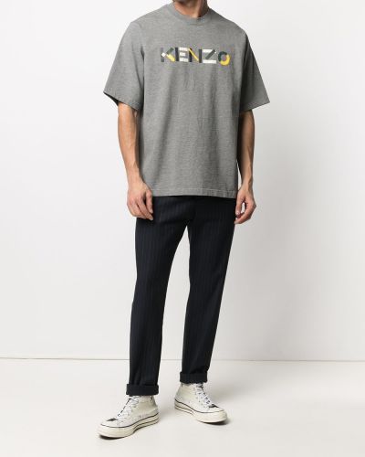 Camiseta con estampado Kenzo gris