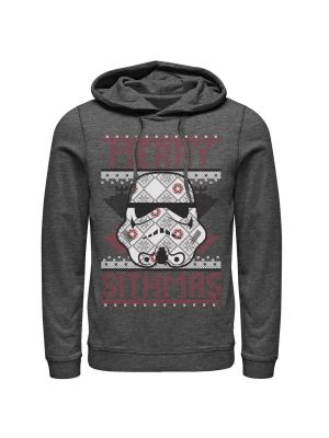 Рождественский свитер с капюшоном со звездочками Star Wars