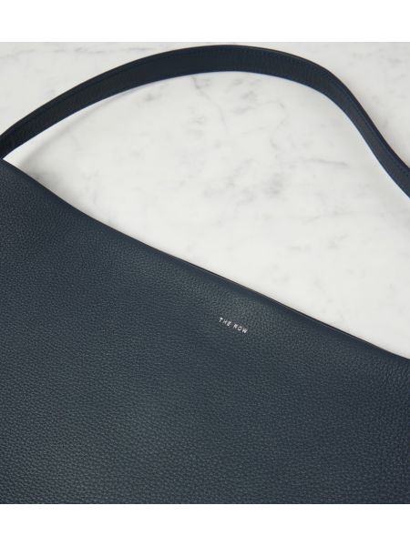 Bolso shopper de cuero The Row azul