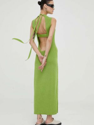 Viszkóz hosszú ruha Gestuz - zöld