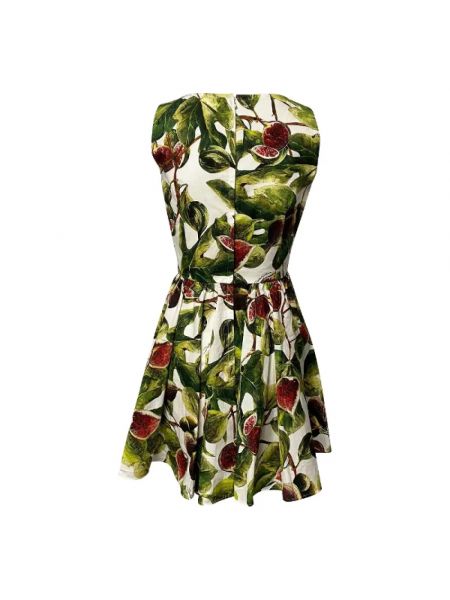Sukienka bawełniana Dolce & Gabbana Pre-owned zielona