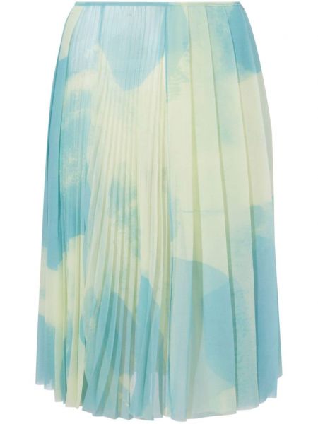 Plisovaná sukňa s potlačou s abstraktným vzorom Proenza Schouler