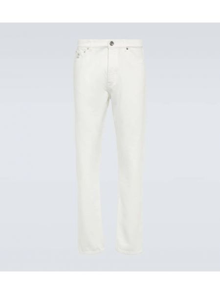 Slim fit skinny jeans Brunello Cucinelli weiß