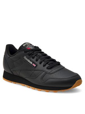 Bőr sneakers Reebok Classic Leather fekete