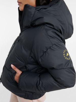 Pikowana kurtka puchowa Adidas By Stella Mccartney czarna
