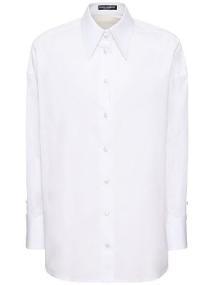 Pamučna košulja Dolce & Gabbana bijela