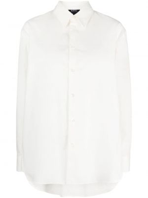 Hemd aus baumwoll A.p.c. weiß