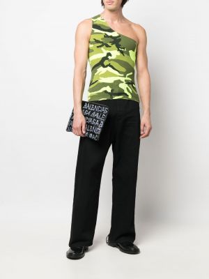 Asymmetrische hemd mit print mit camouflage-print Balenciaga