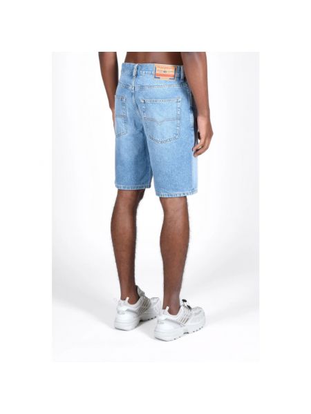 Pantalones cortos de algodón Diesel azul