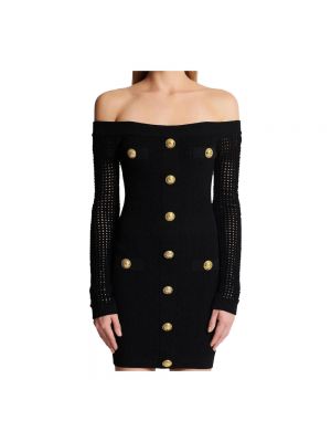 Mini vestido con botones Balmain