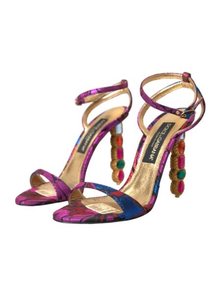 Sandalias de tiras de tejido jacquard Dolce & Gabbana