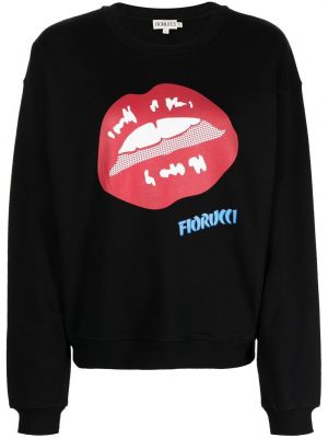 Bomull sweatshirt Fiorucci svart