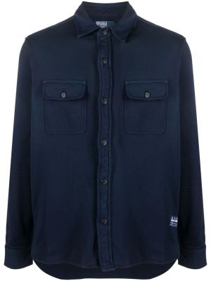 Koszula jeansowa bawełniana w paski z długim rękawem Polo Ralph Lauren