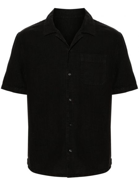 Lněná košile Zadig&voltaire černá
