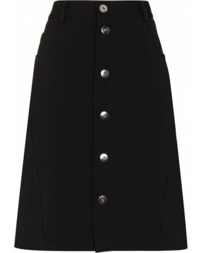 Falda con botones Bottega Veneta negro
