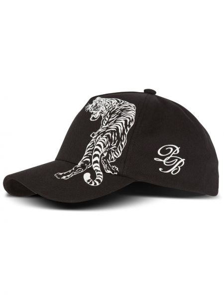 Raštuotas medvilninis kepurė su snapeliu su tigro raštu Balmain