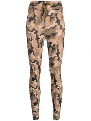 Pantalon de sport à imprimé camouflage The Upside marron