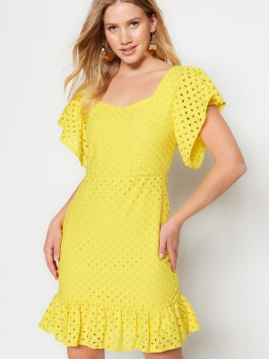Mini haljina Trendyol žuta
