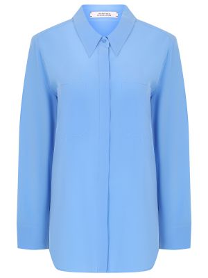 Шелковая блузка Dorothee Schumacher голубая
