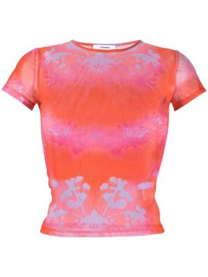 Majica s potiskom z abstraktnimi vzorci Miaou
